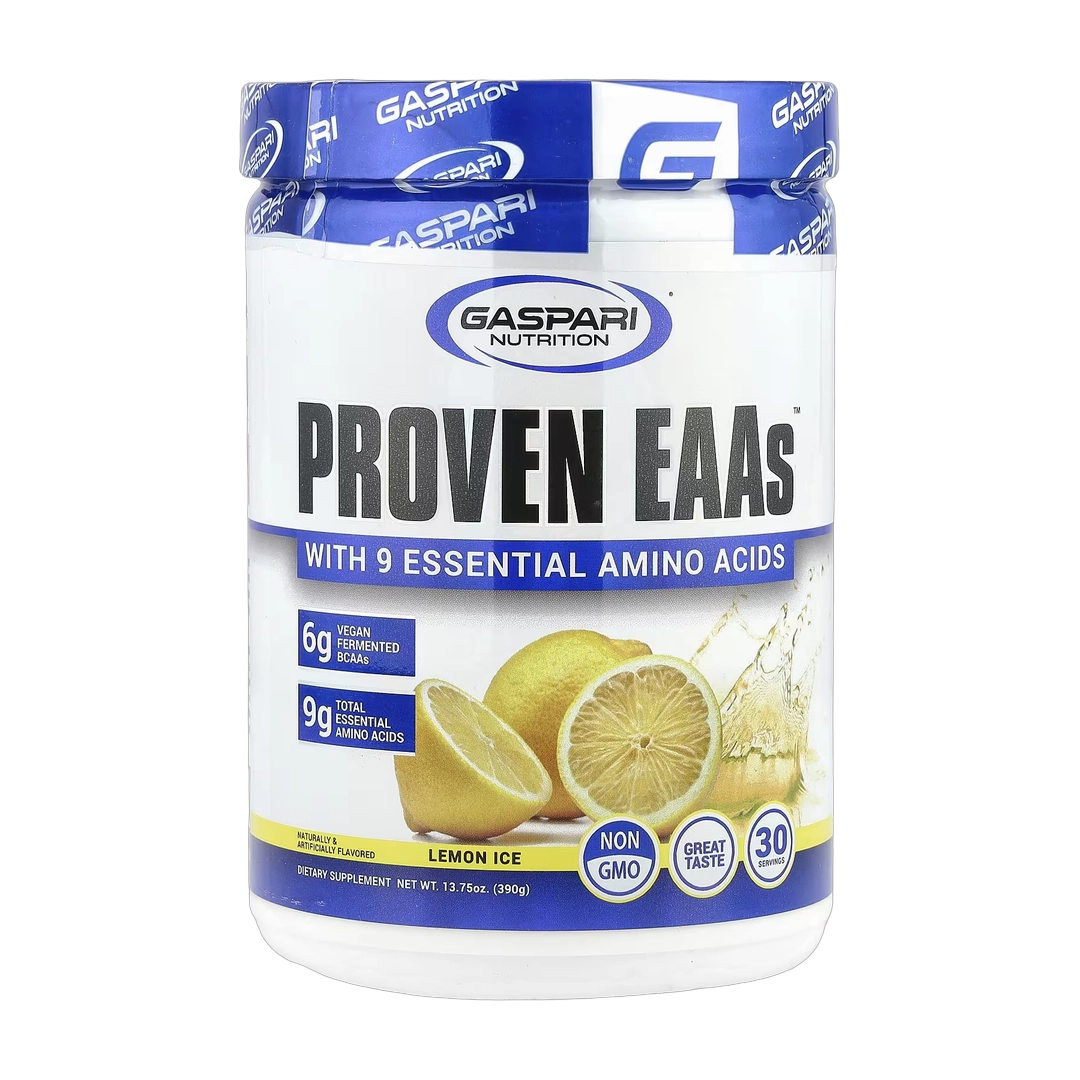 Gaspari Nutrition, Proven EAAs™, Lemon Ice, 13.75 oz (390 g)