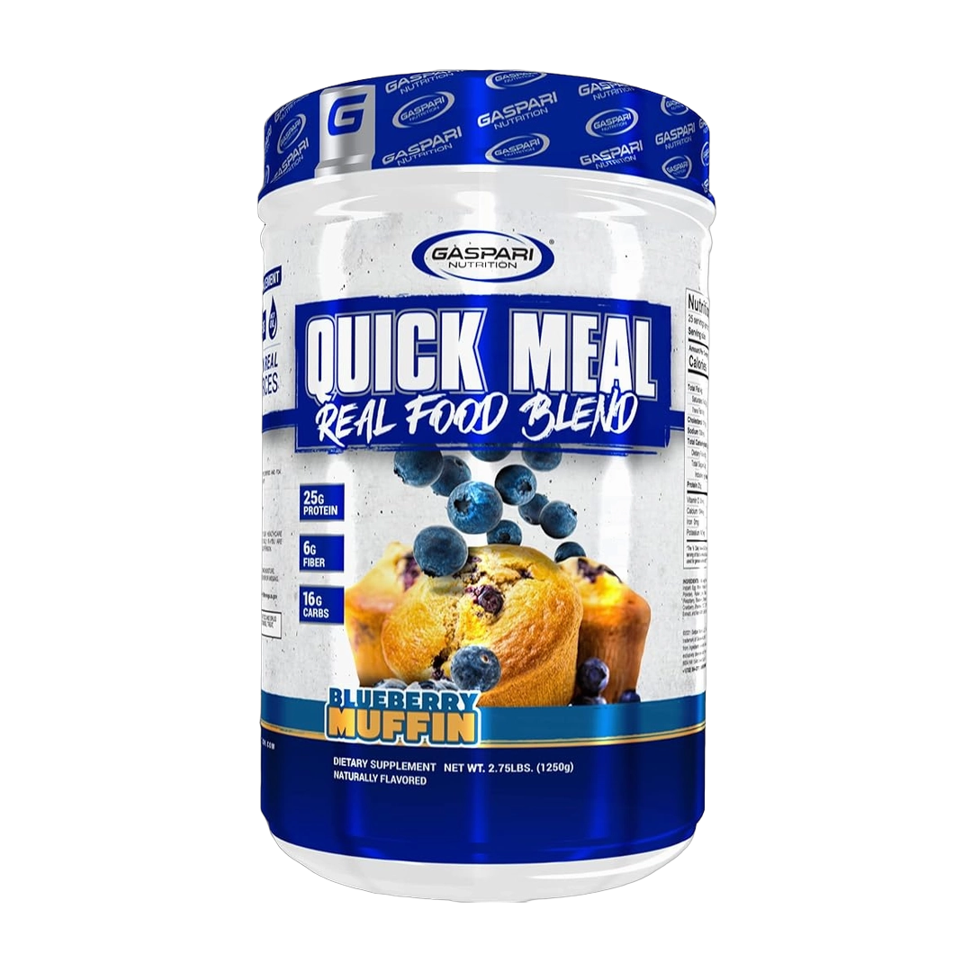 Gaspari Nutrition, Quick Meal, Real Food Blend, Blueberry Muffin, 2.75 lbs (1,250 g)