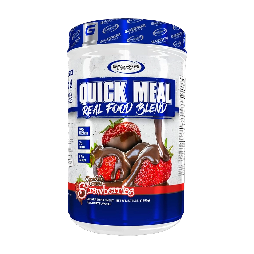 Gaspari Nutrition, Quick Meal, Real Food Blend, Chocolate Covered Strawberries, 2.75 lbs (1,250 g)