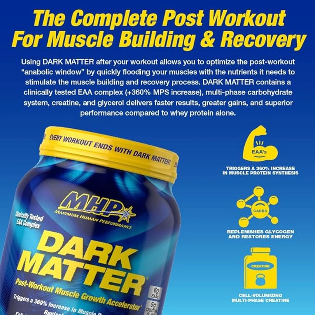 MHP, DARK MATTER®, Post Workout Muscle Growth Accelerator, Orange Crush, 3.44 lbs (1,560 g)