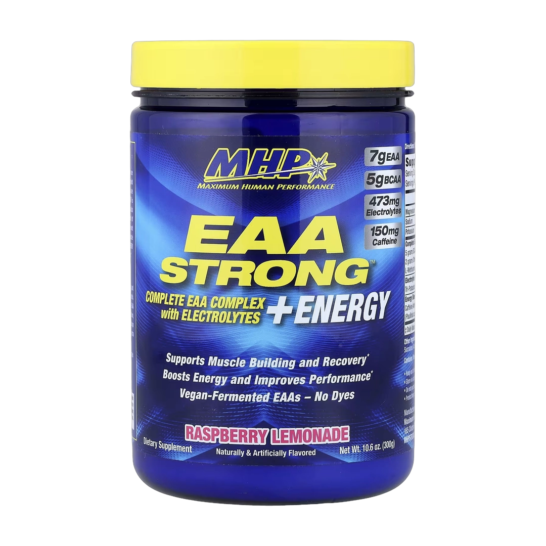 MHP, EAA Strong™ + Energy, Raspberry Lemonade, 10.6 oz (300 g)