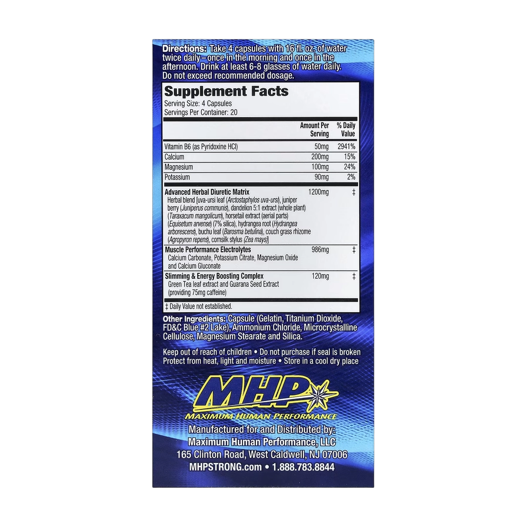 MHP, XPEL®, Maximum Strength Herbal Diuretic, 80 Capsules