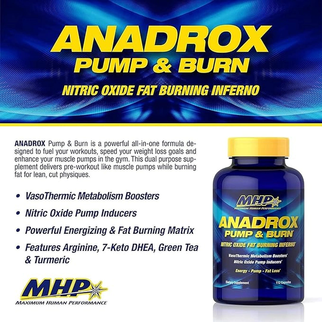 MHP, Anadrox™ Pump & Burn, 112 Capsules