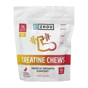 Zhou Nutrition, Creatine Chews, Pink Lemonade, 60 Chews front packaging view