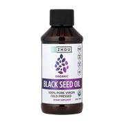 Zhou Nutrition, Organic Black Seed Oil, 4 fl oz, 118 ml front packaging view