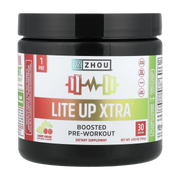 Zhou Nutrition, Lite Up Xtra, Boosted Pre-Workout, Cherry Limeade, 4.02 oz (114 g) front packaging view