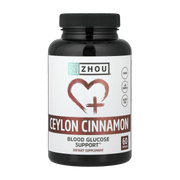Zhou Nutrition, Ceylon Cinnamon, 60 Capsules front packaging view