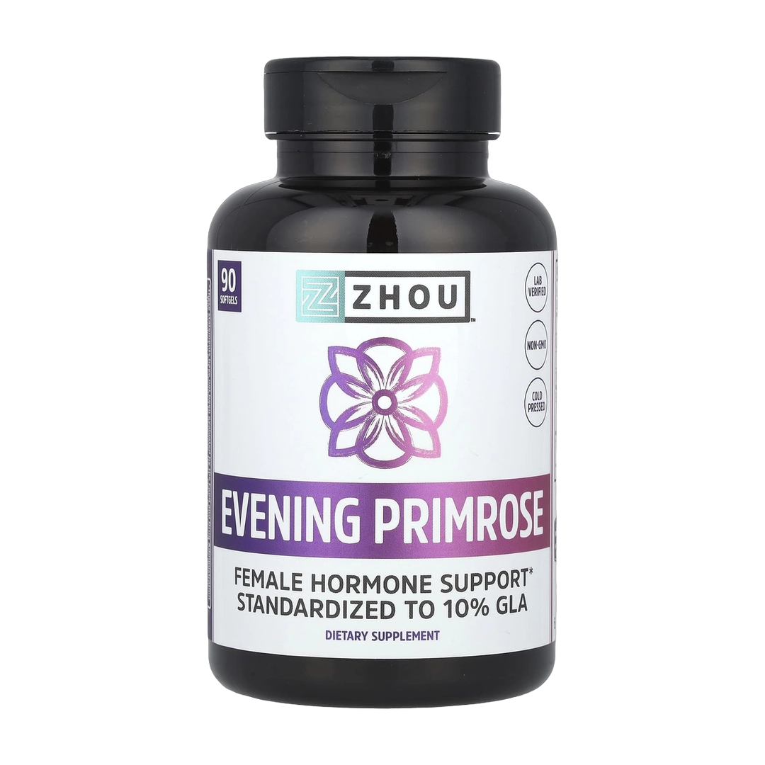 Zhou Nutrition, Evening Primrose, 90 Softgels front packaging view