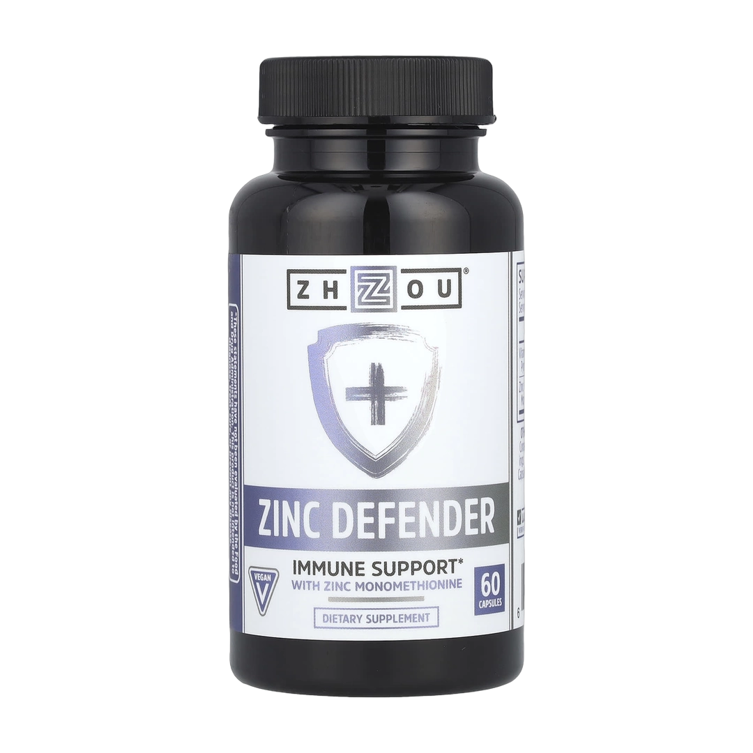 Zhou Nutrition, Zinc Defender, 60 Capsules front packaging view