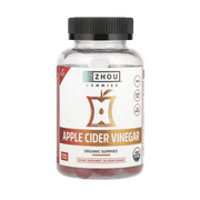 Zhou Nutrition, Organic Apple Cider Vinegar Gummies, 60 Vegan Gummies front packaging view