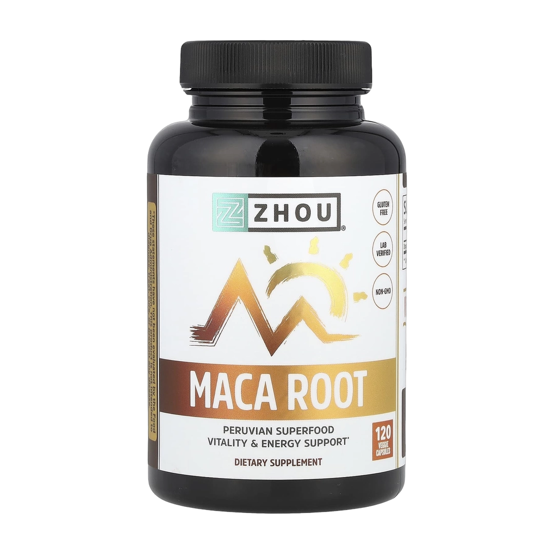 Zhou Nutrition, Maca Root, 120 Veggie Capsules (500 mg per Capsule) front packaging view
