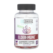 Zhou Nutrition, Elder-Mune, Max Strength, Natural Mixed Berry, 60 Gummies front packaging view