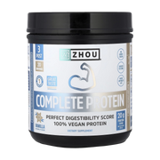 Zhou Nutrition, Complete Protein, Vanilla, 19.9 oz (564 g) front packaging view