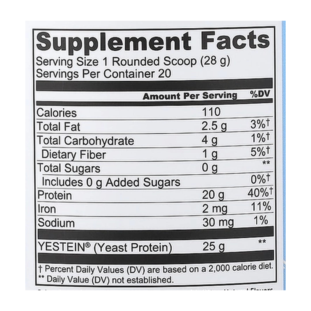 Zhou Nutrition, Complete Protein, Vanilla, 19.9 oz (564 g) supplement facts label showing ingredients, vitamins, minerals, and serving information