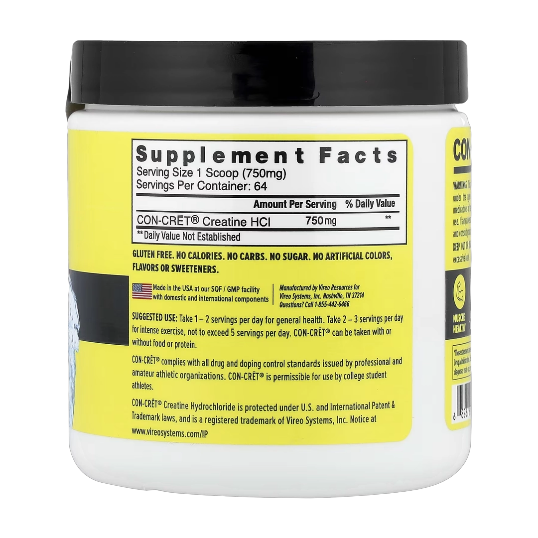 Con-Cret, Creatine HCl, Raw Tart, 1.69 oz (48 g)