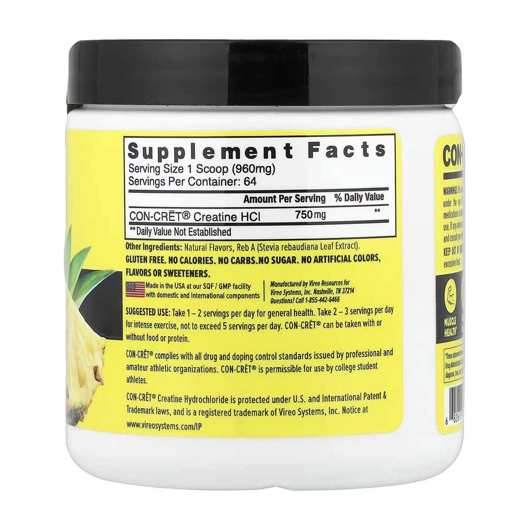 Con-Cret, Creatine HCI, Pineapple, 2.2 oz (61.4 g)