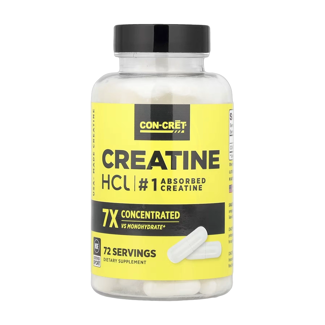 Con-Cret, Creatine HCl, 72 Capsules (750 mg per Capsule)
