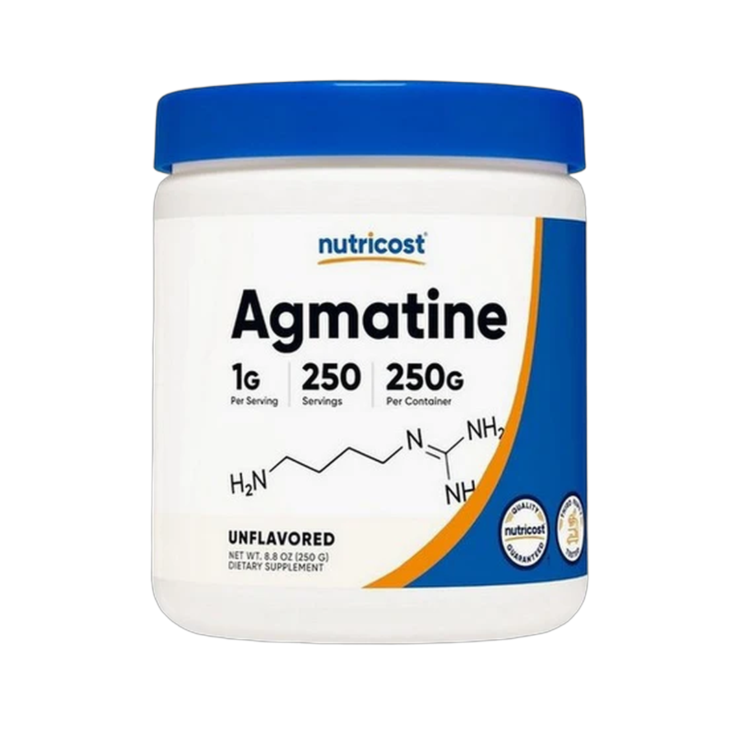 Nutricost, Agmatine Powder, 250 Grams front packaging view