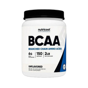 Nutricost, Performance, BCAA Powder, Unflavored, 2 lb, 900 g front packaging view