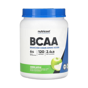 Nutricost, Performance, BCAA, Green Apple, 2.4 lb, 1,080 g front packaging view