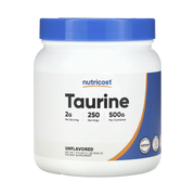 Nutricost, Taurine, Unflavored, 17.9 oz, 500 g front packaging view