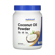 Nutricost, Coconut Oil Powder, Unflavored, 16 oz, 454 g front packaging view