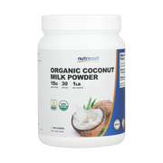 Nutricost, Organic Coconut Milk Powder, Unflavored, 1 lbs, 454 g front packaging view
