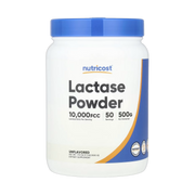 Nutricost, Lactase Powder, Unflavored, 1.1 lb, 500 g front packaging view