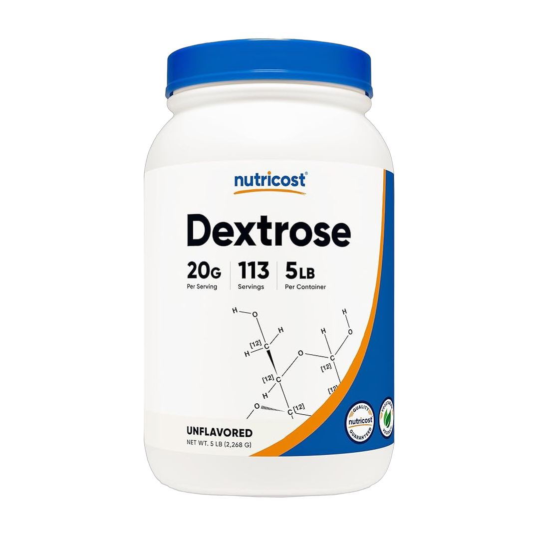 Nutricost, Dextrose, 5 lb, 2,268 g front packaging view