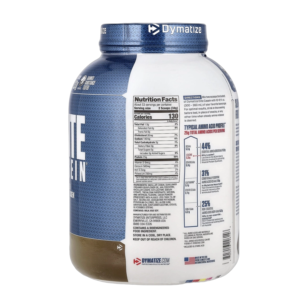 Dymatize, Elite Casein®, Protein Powder, Cookies & Cream, 4 lbs (1.8 kg)