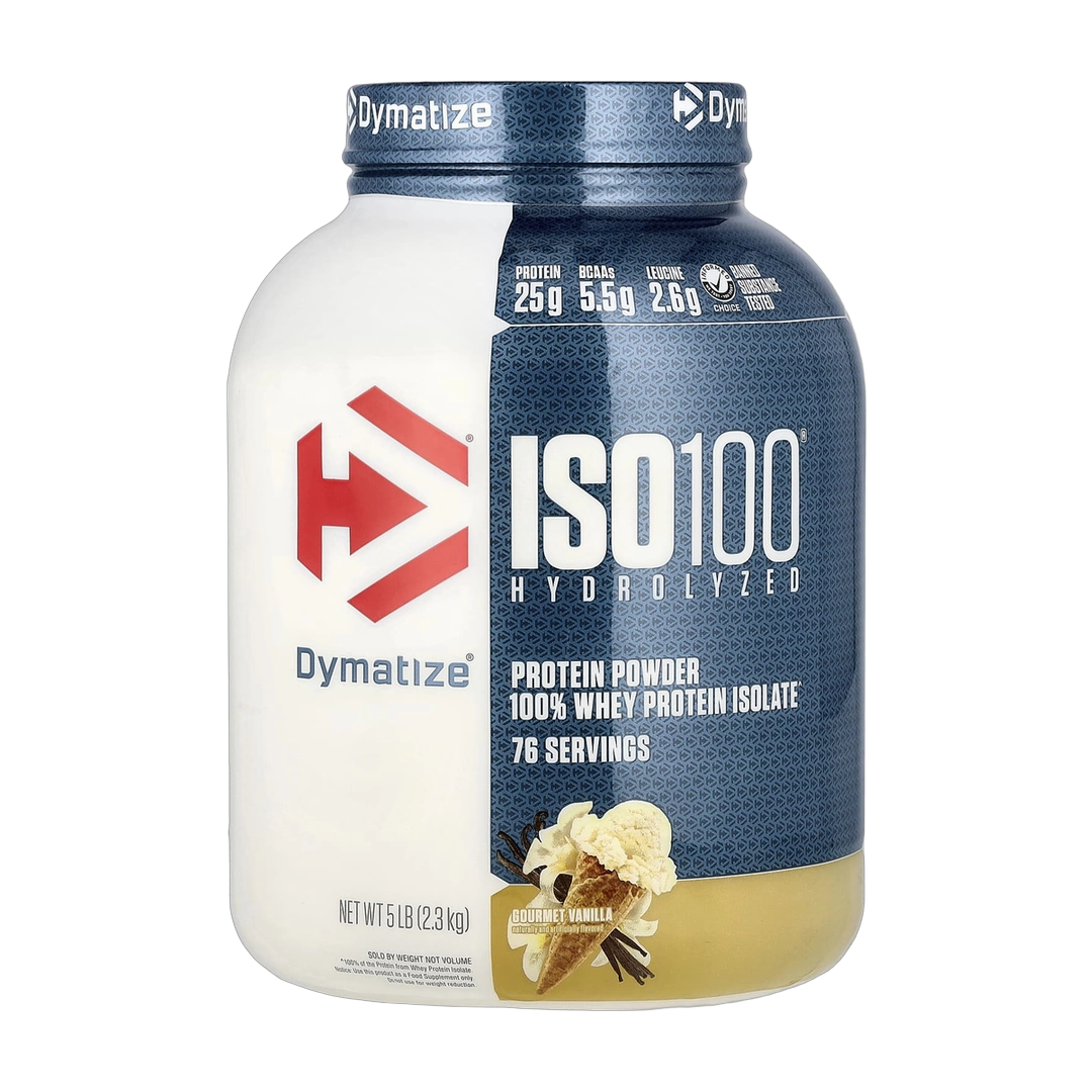 Dymatize, ISO100® Hydrolyzed, 100% Whey Protein Isolate, Gourmet Vanilla, 5 lb (2.3 kg)