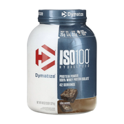 Dymatize, ISO100® Hydrolyzed, 100% Whey Protein Isolate, Fudge Brownie, 3 lb (1.37 kg)