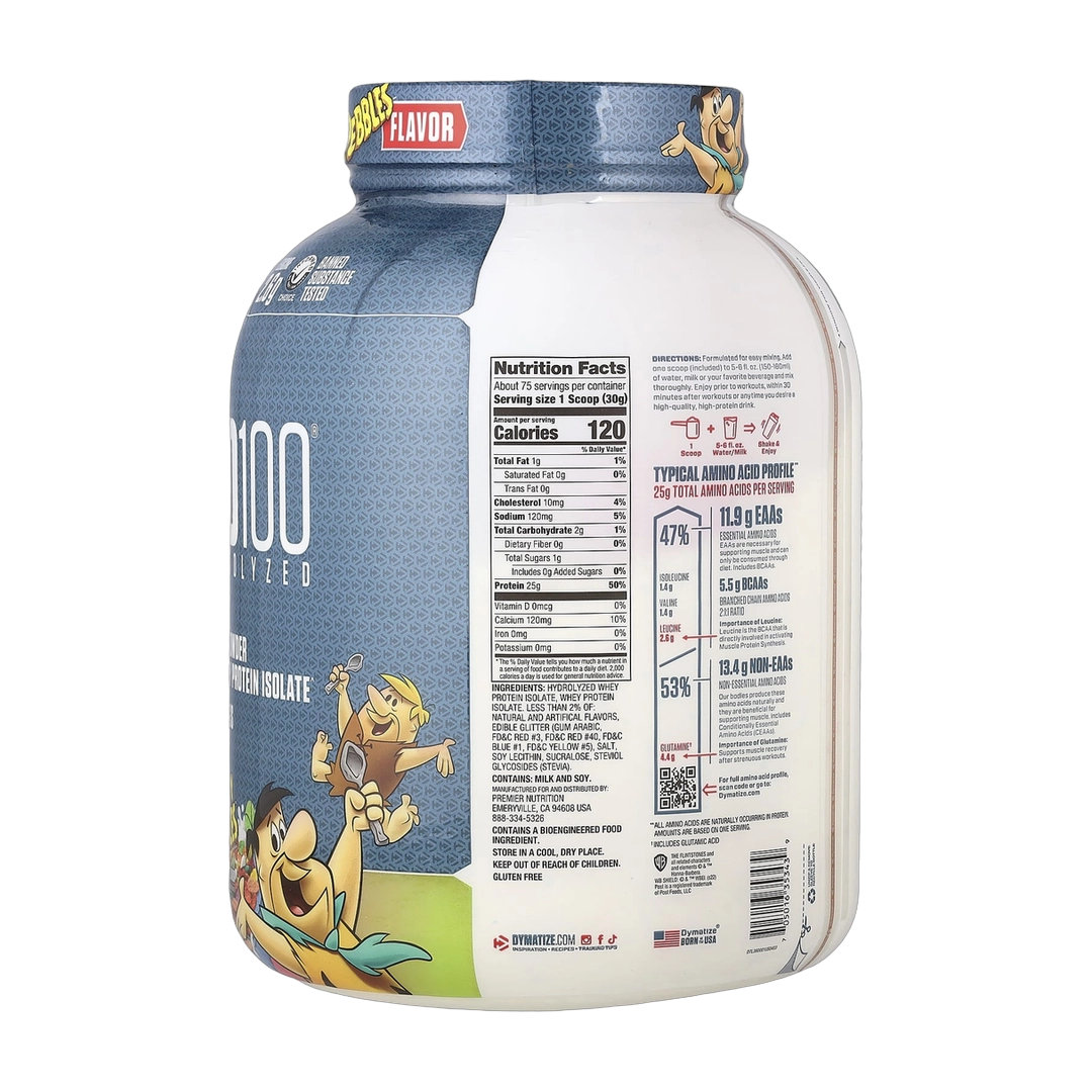 Dymatize, ISO100® Hydrolyzed, 100% Whey Protein Isolate, Fruity Pebbles, 5 lb (2.3 kg)