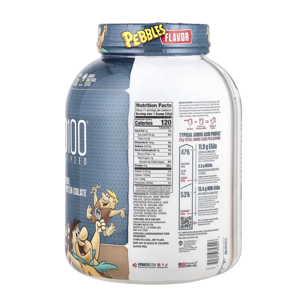 Dymatize, ISO100® Hydrolyzed, 100% Whey Protein Isolate, Cocoa Pebbles, 5 lb (2.3 kg)