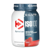 Dymatize, ISO100® Hydrolyzed, 100% Whey Protein Isolate, Strawberry, 1.34 lb (610 g)