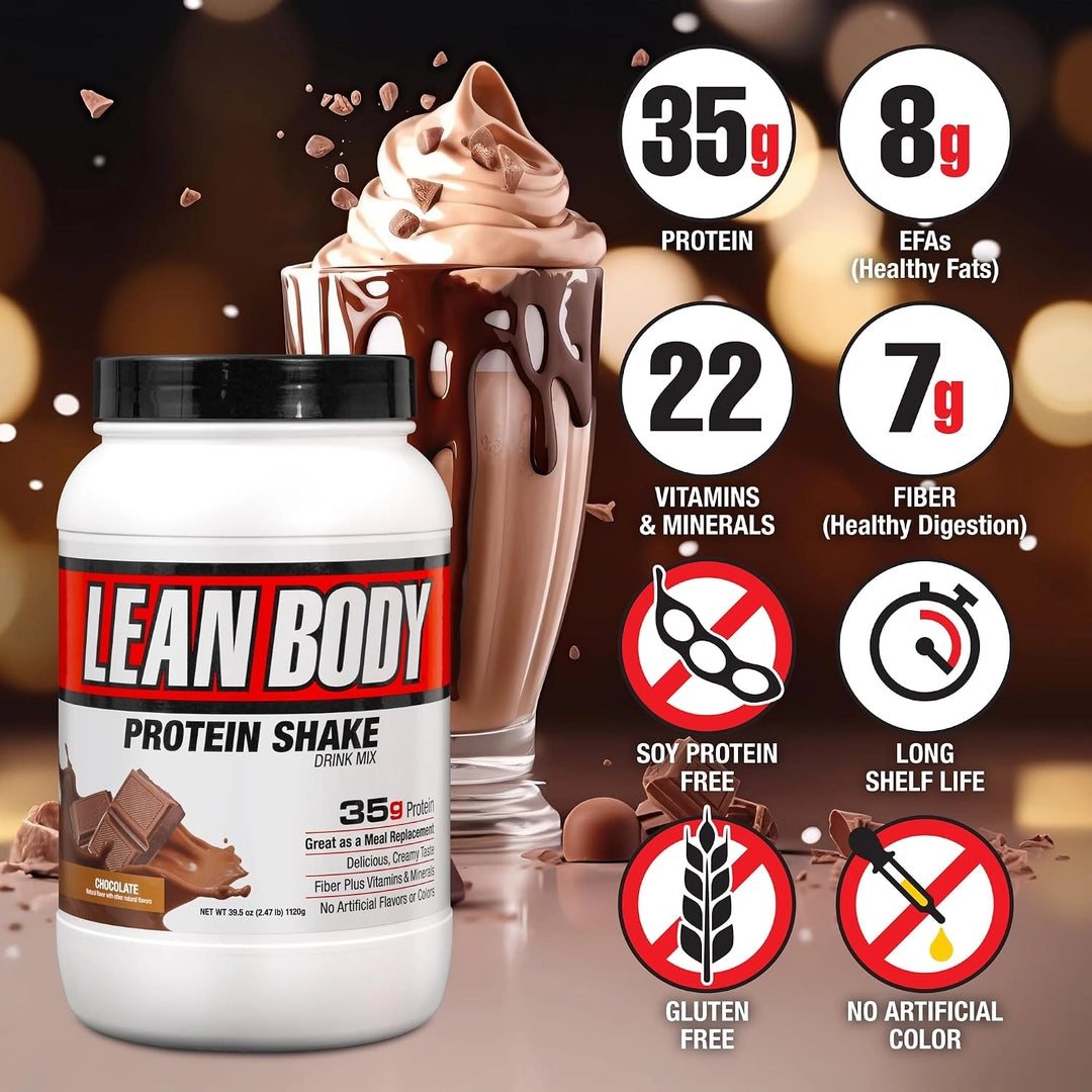 Labrada Nutrition, Lean Body®, Protein Shake Drink Mix, Chocolate, 2.47 lb (1,120 g)