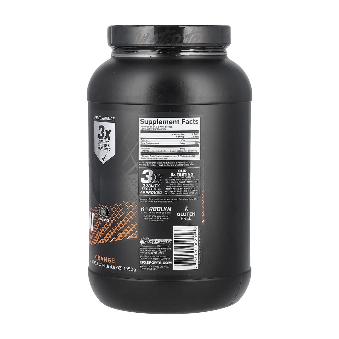 EFX Sports, Karbolyn® Fuel, Orange, 4 lb 4.8 oz (1,950 g)