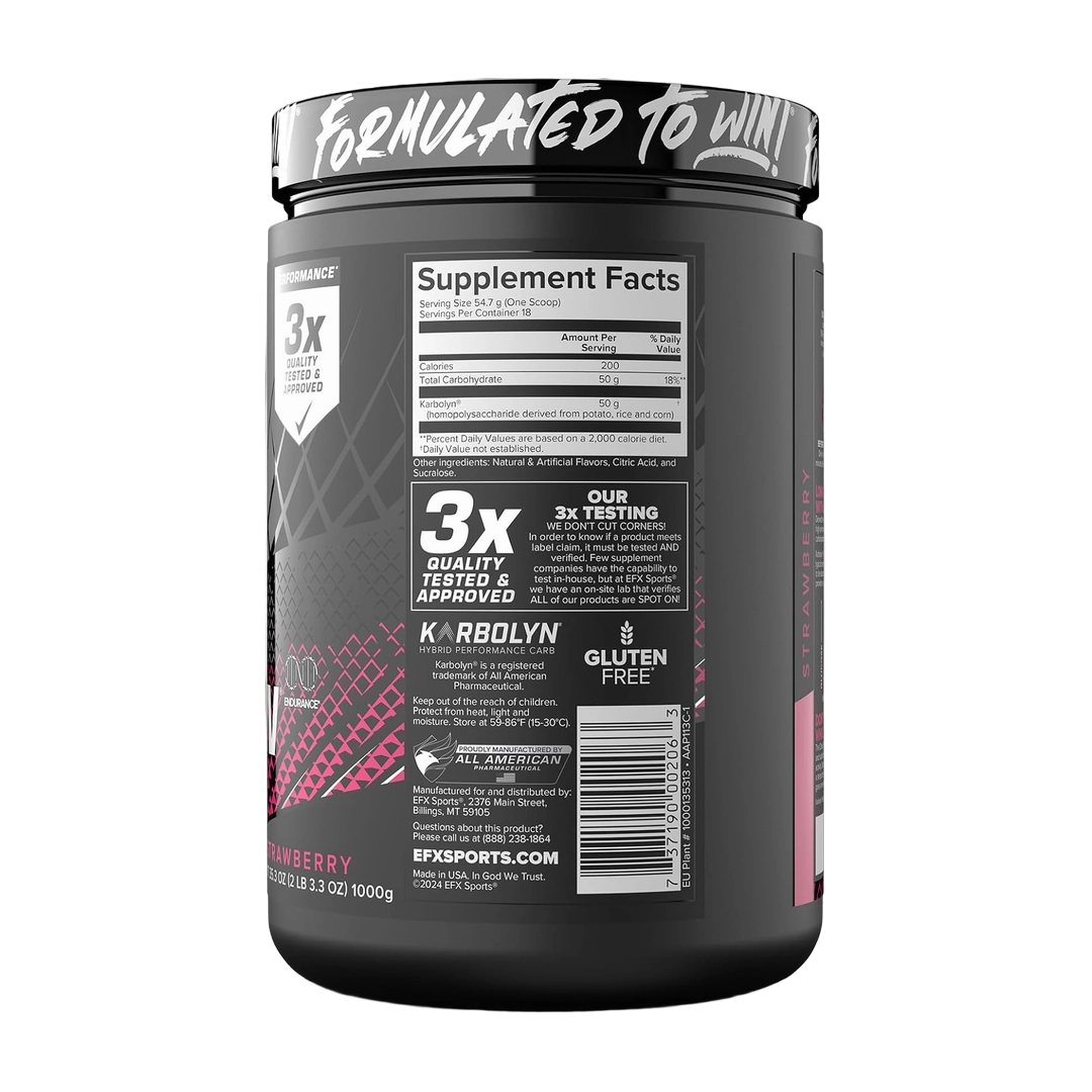 EFX Sports, Karbolyn Fuel, Strawberry, 35.3 oz, 1000 g