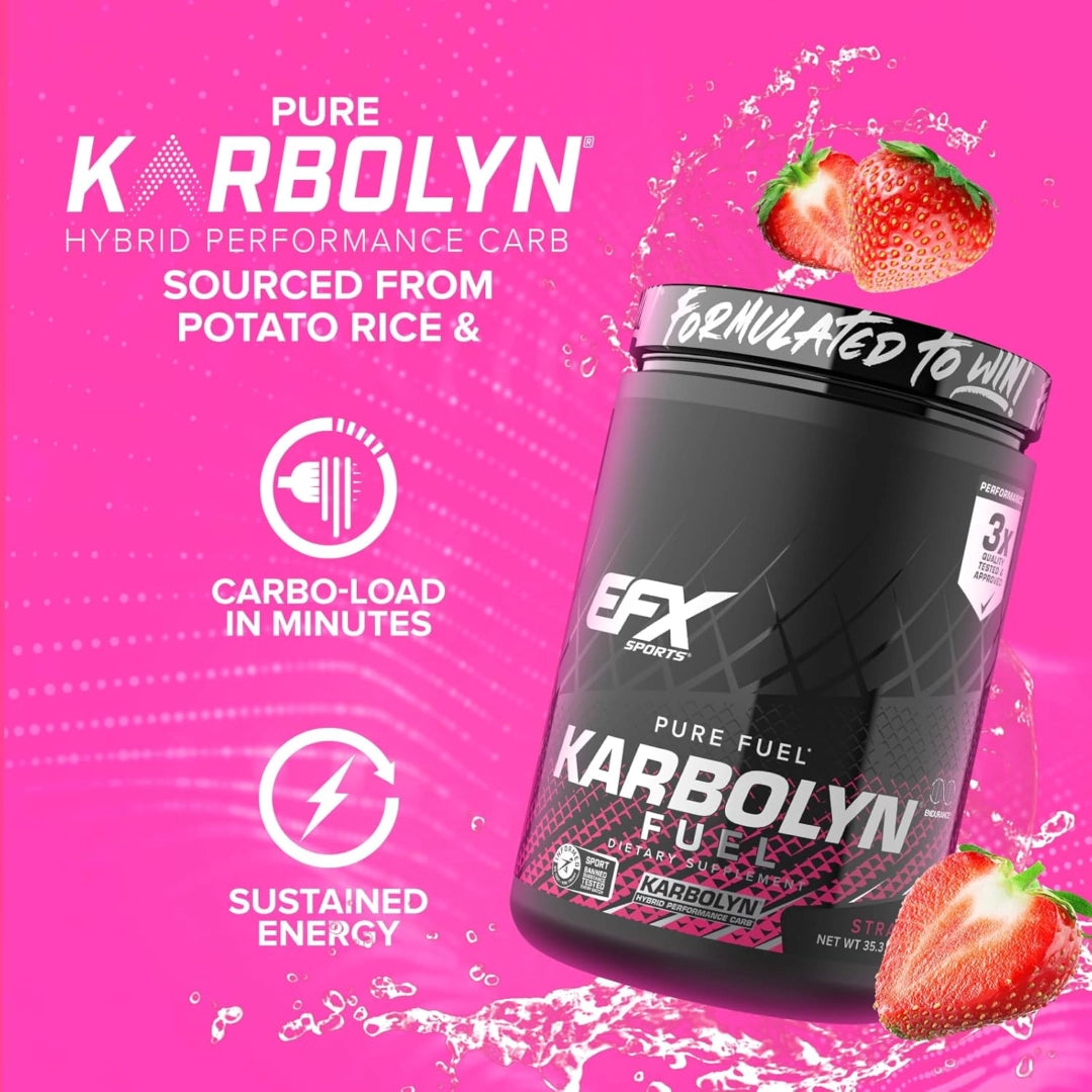 EFX Sports, Karbolyn Fuel, Strawberry, 35.3 oz, 1000 g