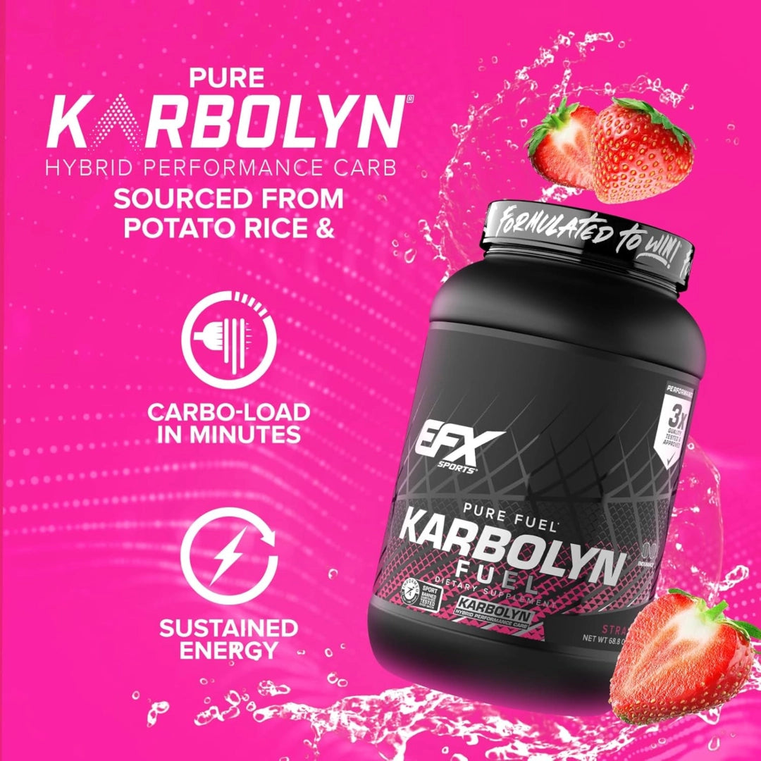 EFX Sports, Karbolyn Fuel, Strawberry, 4 lb 4.8 oz (1,950 g)