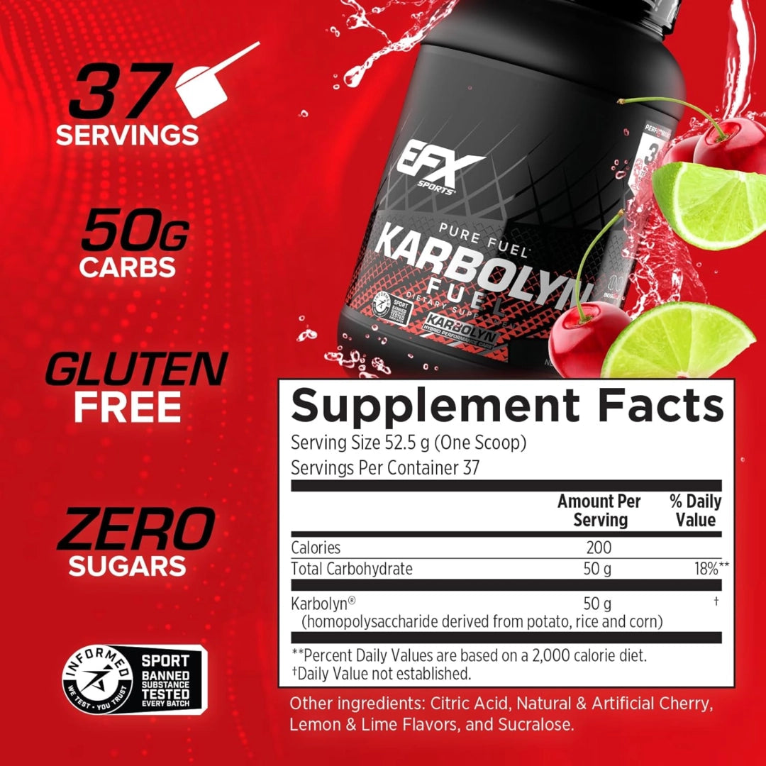 EFX Sports, Karbolyn Fuel, Cherry Limeade, 4 lb, 4.8 oz (1,950 g)