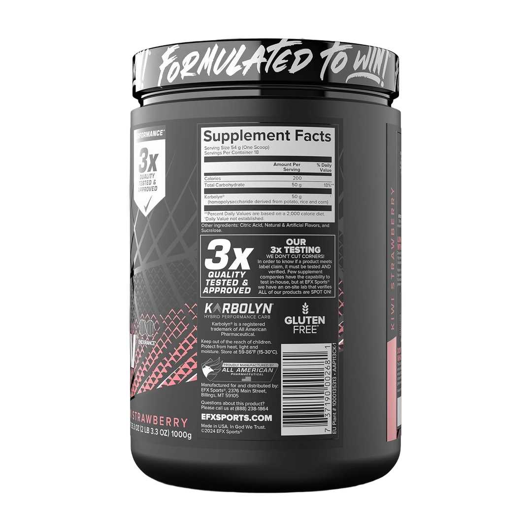 EFX Sports, Karbolyn Fuel, Kiwi Strawberry, 35.3 oz, 1000 g