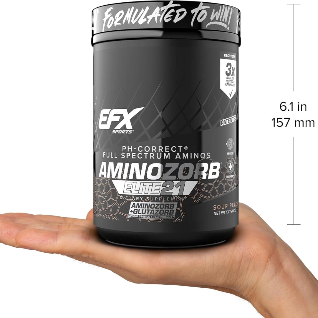 EFX Sports, AminoZorb® Elite 21, Sour Peach, 13.76 oz (390 g)