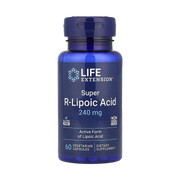 Life Extension, Super R-Lipoic Acid, 60 Vegetarian Capsules front packaging view