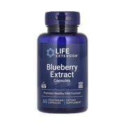Life Extension, Blueberry Extract Capsules, 60 Vegetarian Capsules front packaging view