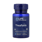 Life Extension, Theaflavin, Standardized Black Tea Extract, 30 Vegetarian Capsules front packaging view