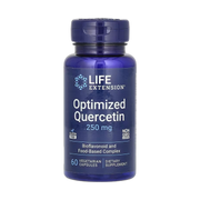 Life Extension, Optimized Quercetin, 250 mg, 60 Vegetarian Capsules front packaging view