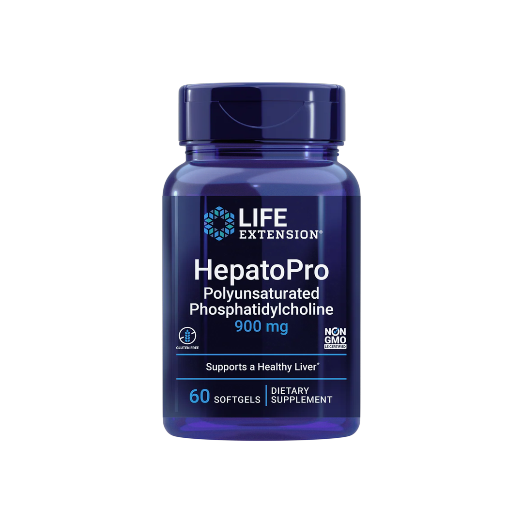 Life Extension, HepatoPro, 900 mg, 60 Softgels front packaging view
