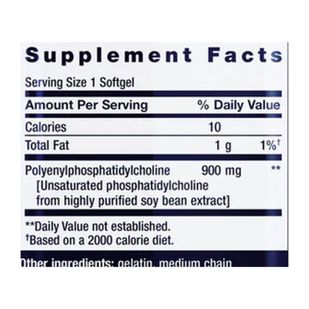 Life Extension, HepatoPro, 900 mg, 60 Softgels supplement facts label showing ingredients, vitamins, minerals, and serving information