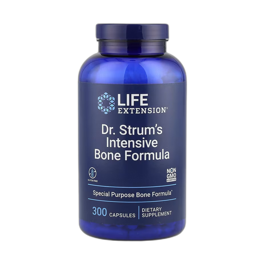 Life Extension, Dr. Strum's Intensive Bone Formula, 300 Capsules front packaging view
